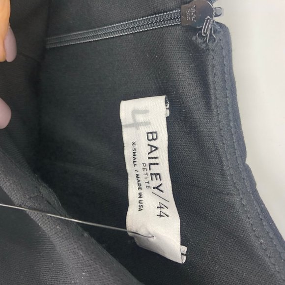 Faux leather skater mini dress black PETITE XS - Picture 4 of 4